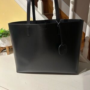 Kurt Geiger Black Leather Shopper Bag